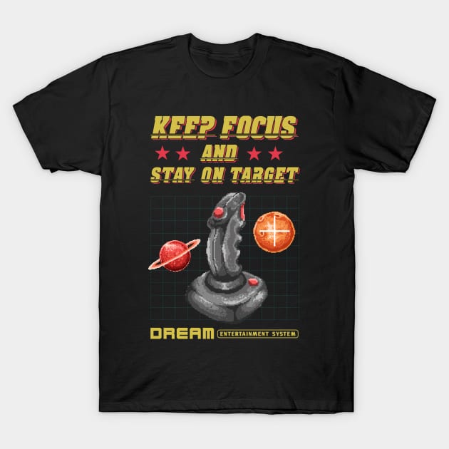 joystick gamepad pixel T-Shirt by Mako Design 